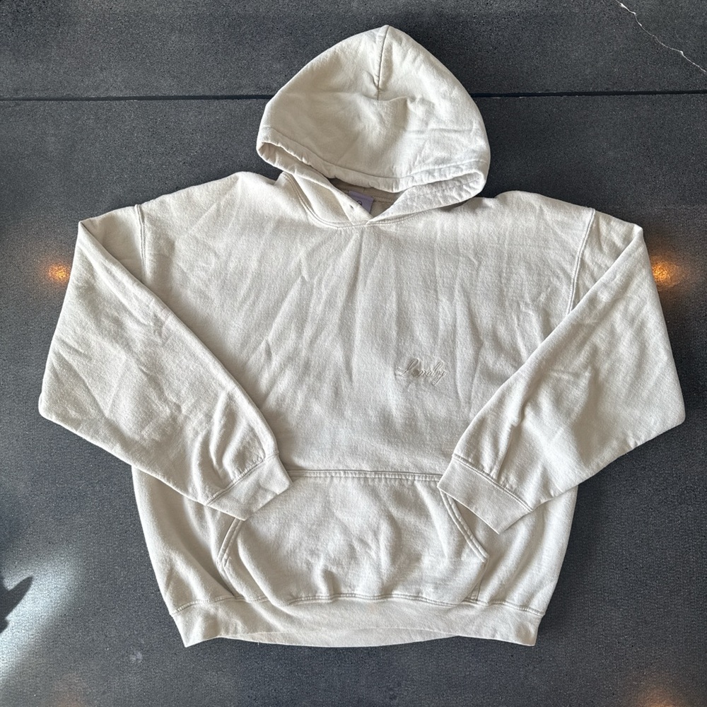 LONELY GHOST Cream Hoodie